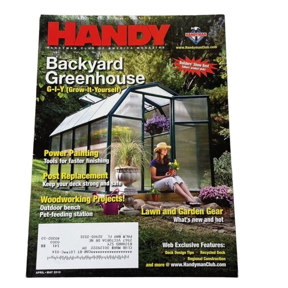 Handyman Club of America Magazine Vol 18 Issue 99 No 2 Apr May 2010 u Backyard G